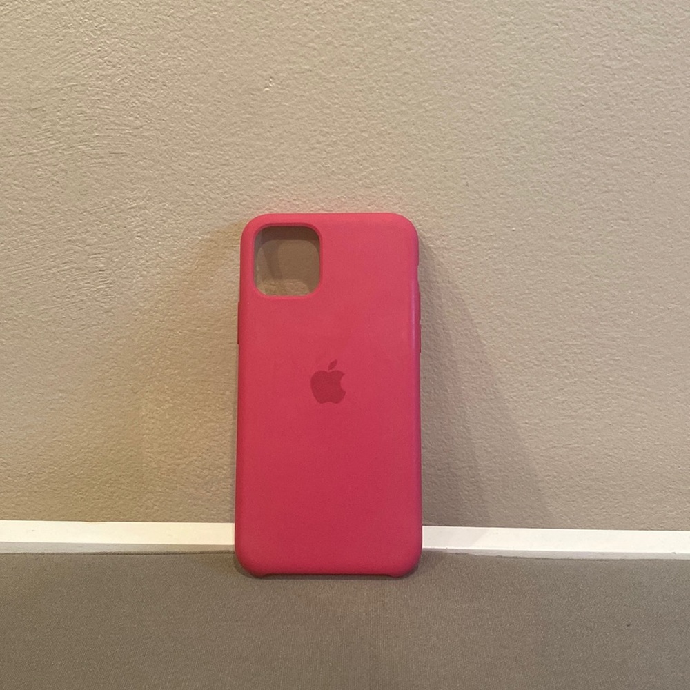 Hot pink iPhone 11 Pro Apple case
